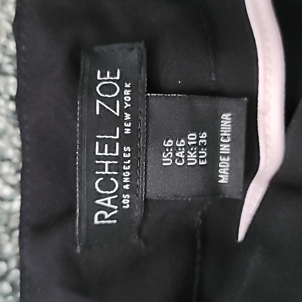 Rachel Zoe Black Wide-Leg Pants with Gold Buttons - Picture 3 of 3